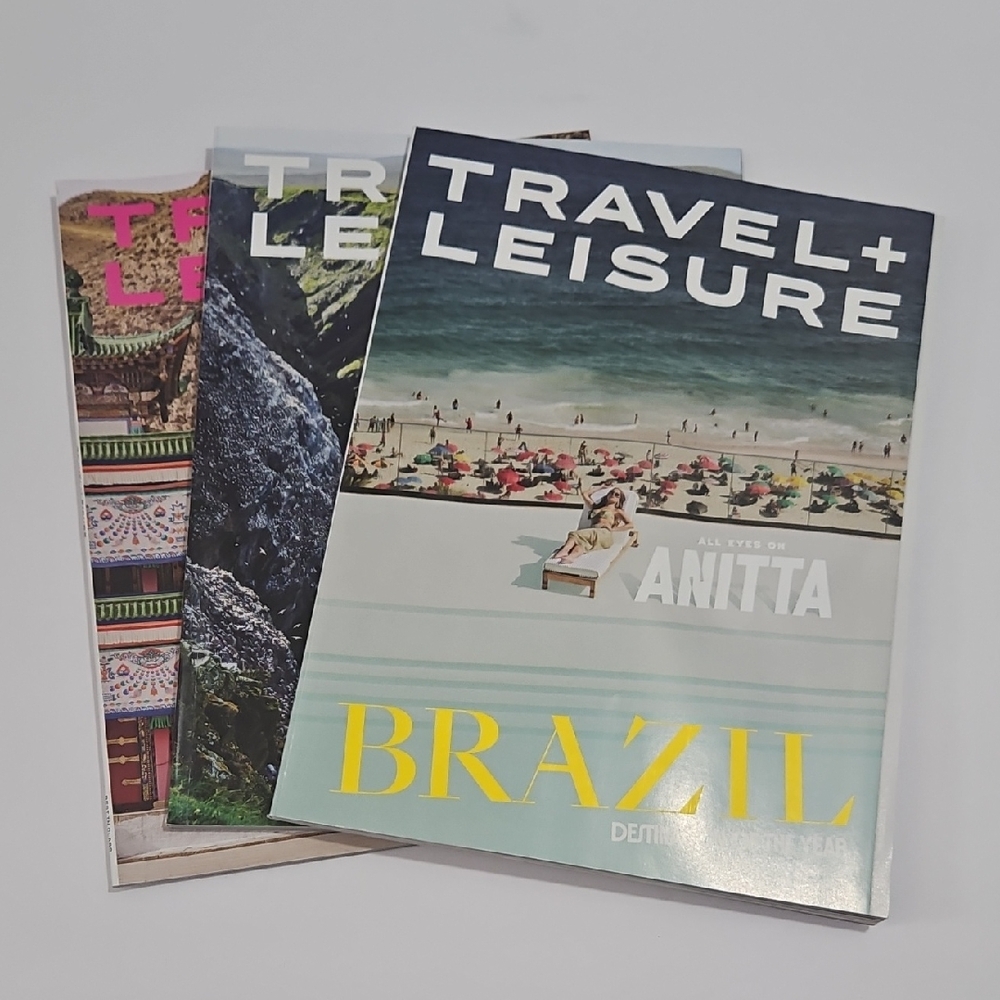 Travel And Leisure Lifestyle Adventure Luxury Vacation Magazine 3 Bundle Set